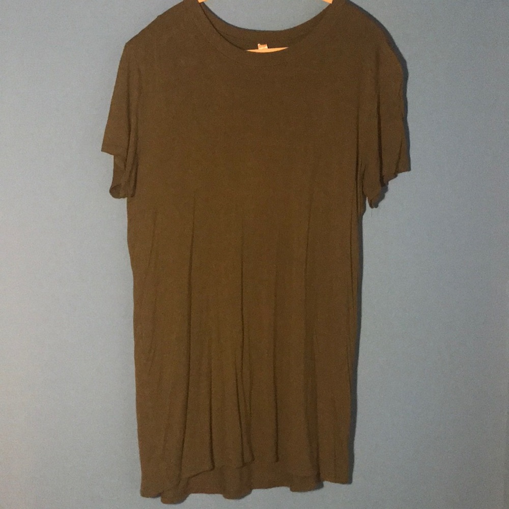Army Green T-shirt Dress